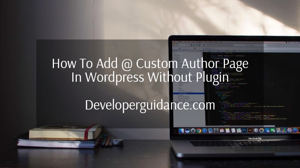 How To Add custom author page wordpress
